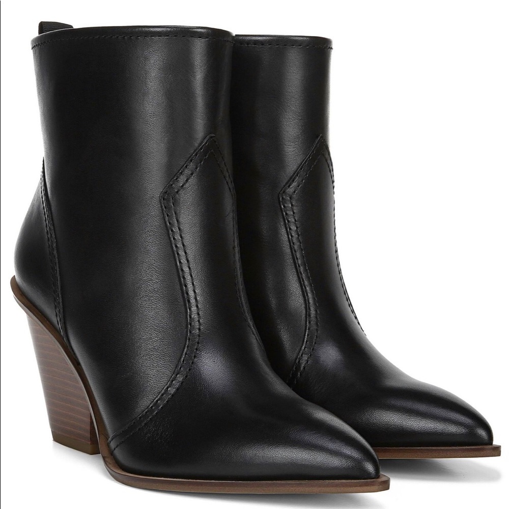 Franco Sarto Valentina leather western bootie -7